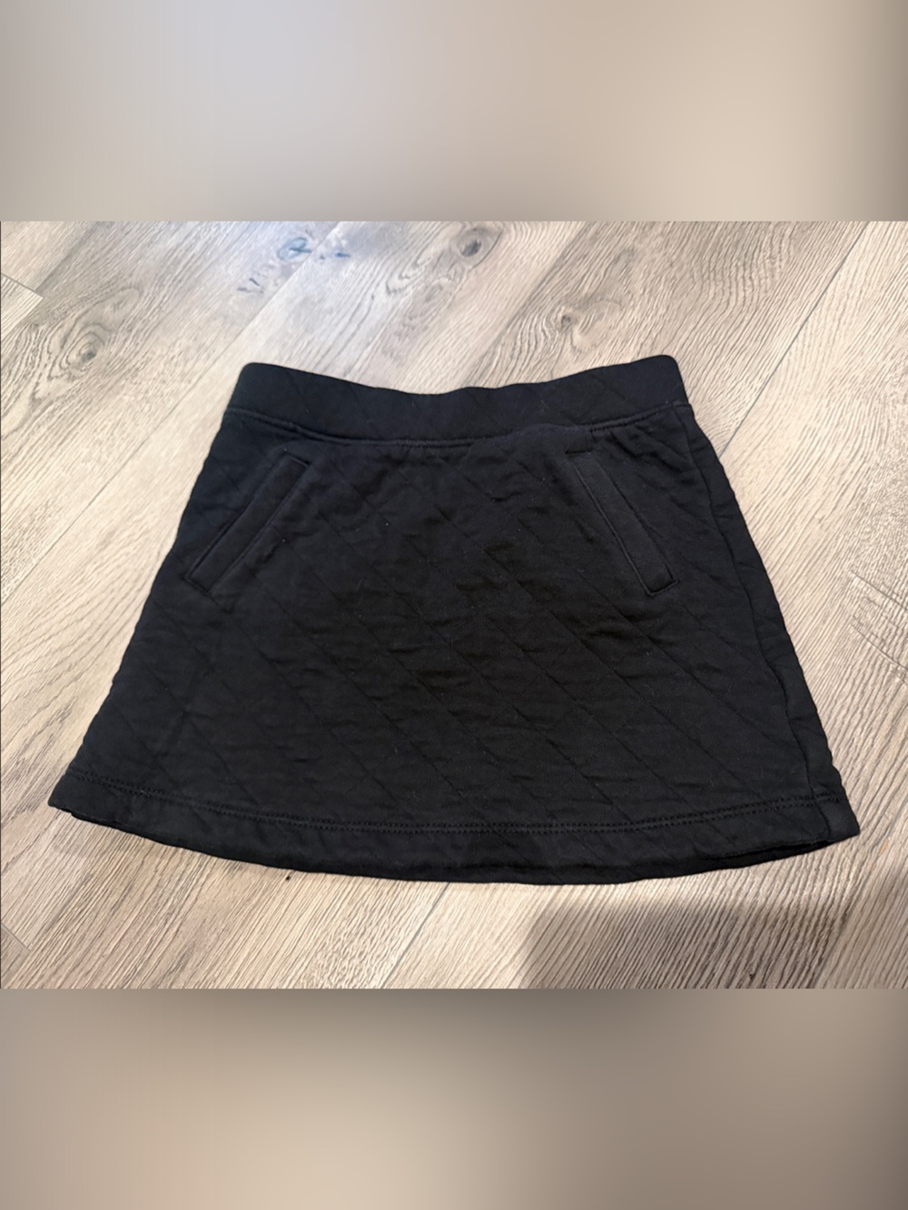 Janie and Jack Black Quilted Girls' Skirt